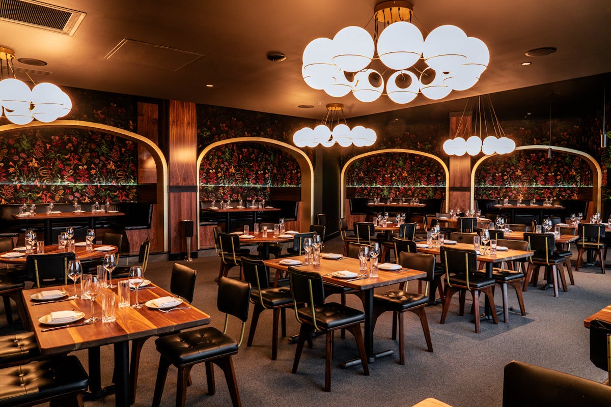 Dinner at harper's Steakhouse main dining room