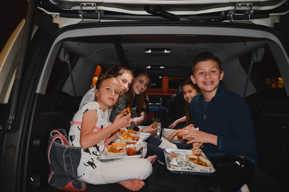 a group of people posing for the camera