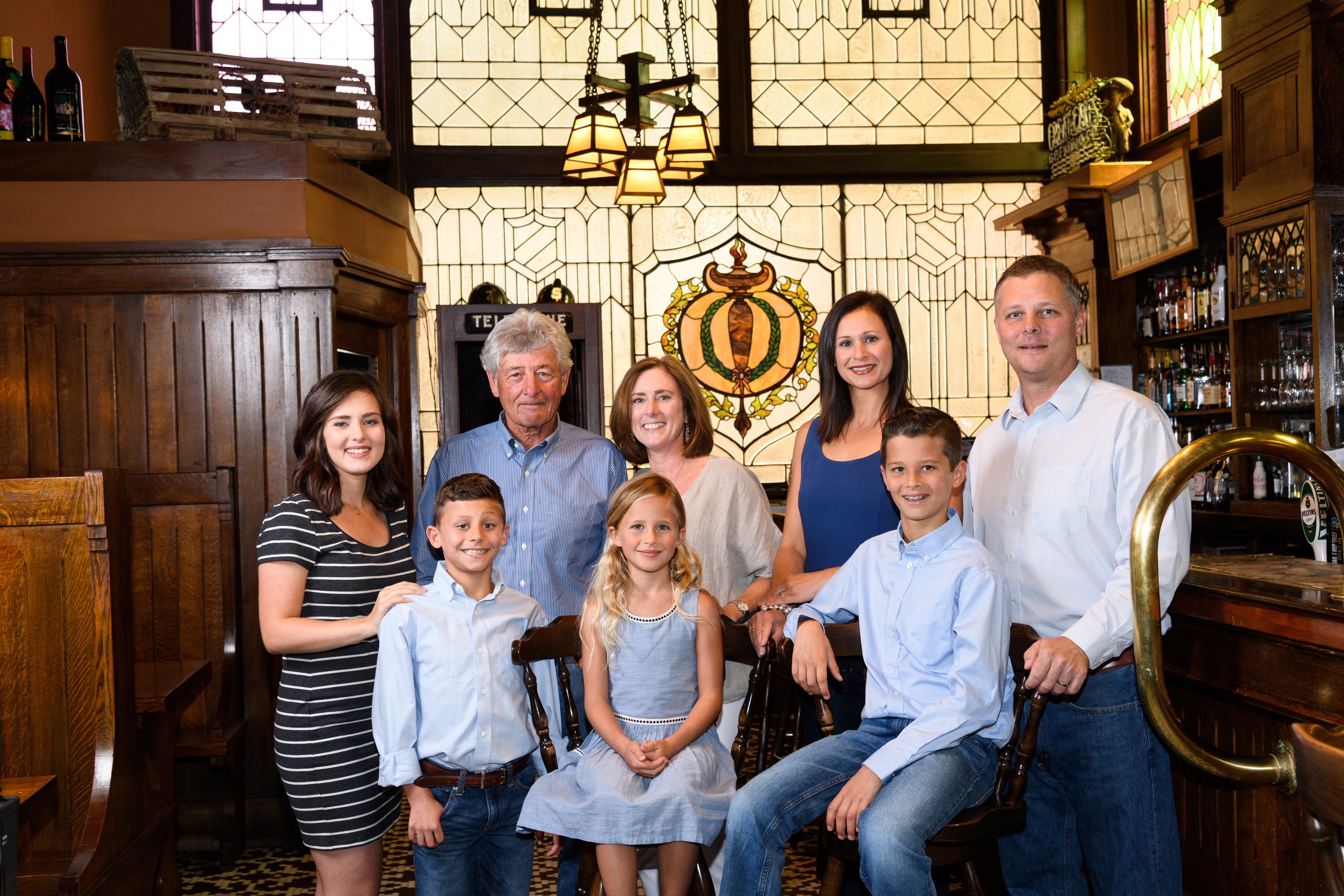 a group of people posing for a photo