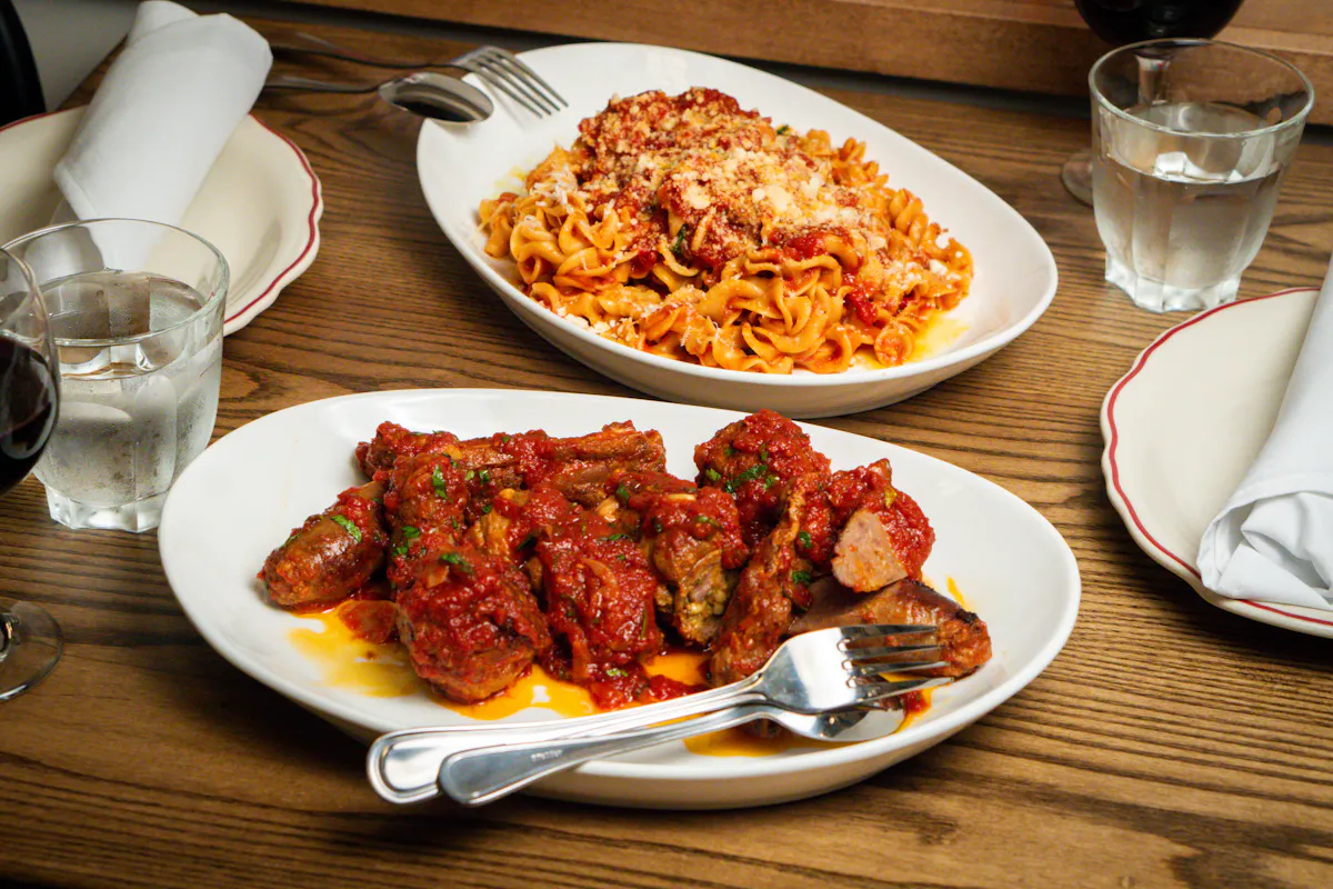 a plate of food on a table