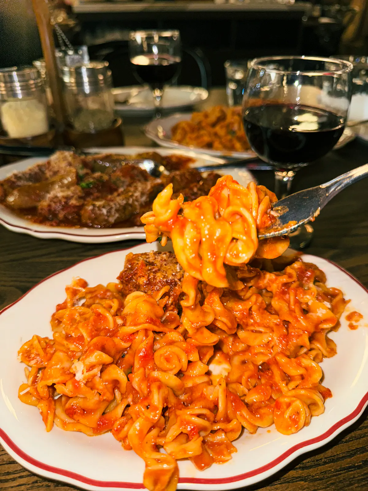 a plate of food on a table