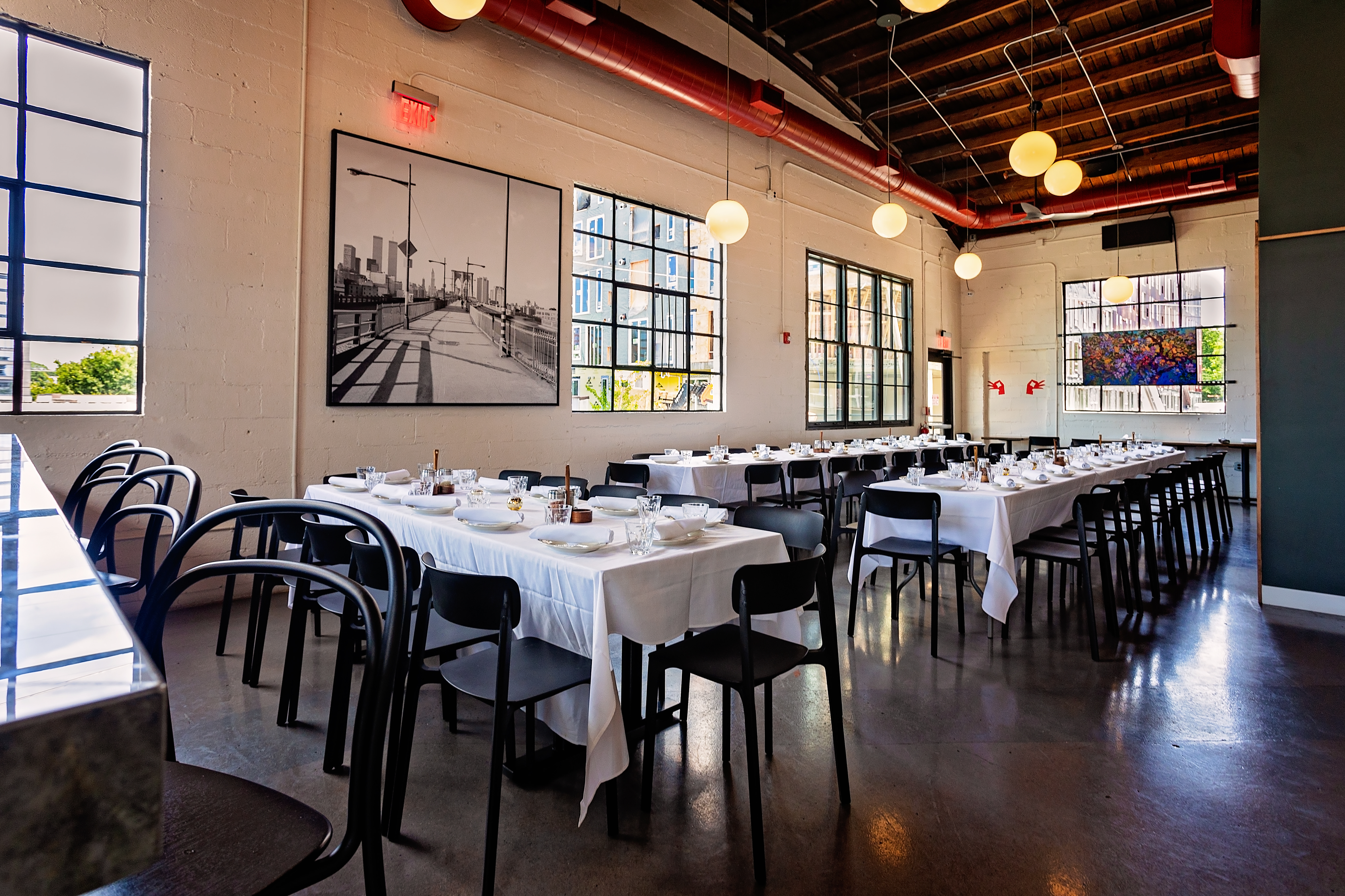 a dining room table