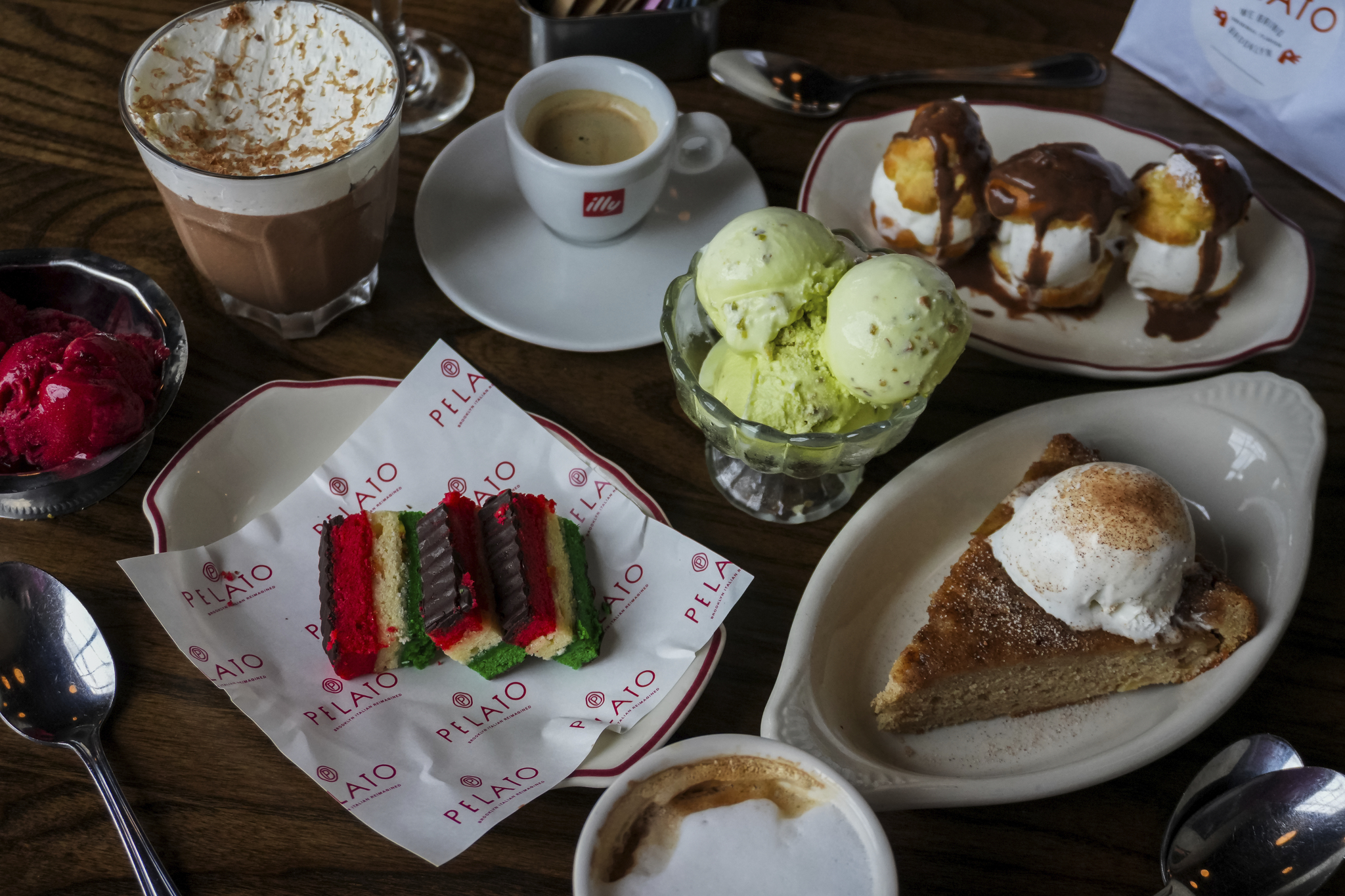 a plate of food on a table