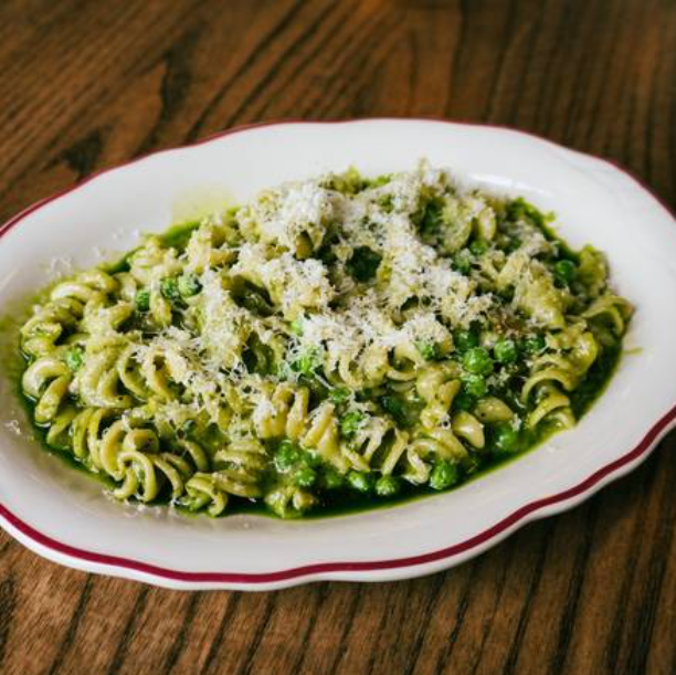 a plate of food with broccoli