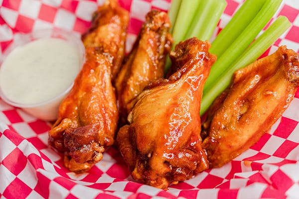 wings with celery