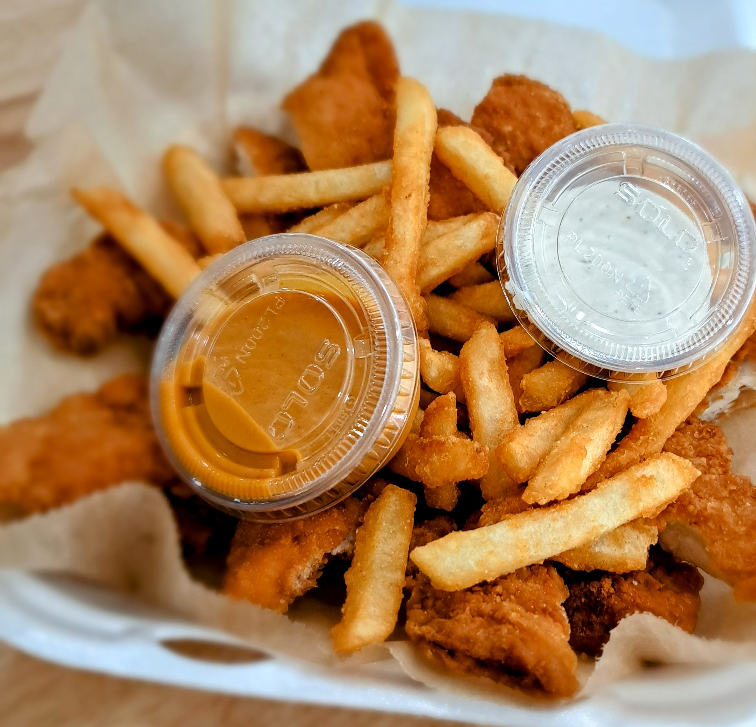 PREMIUM CHICKEN TENDERS AND FRIES