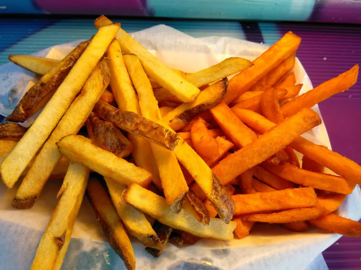 a pile of fries