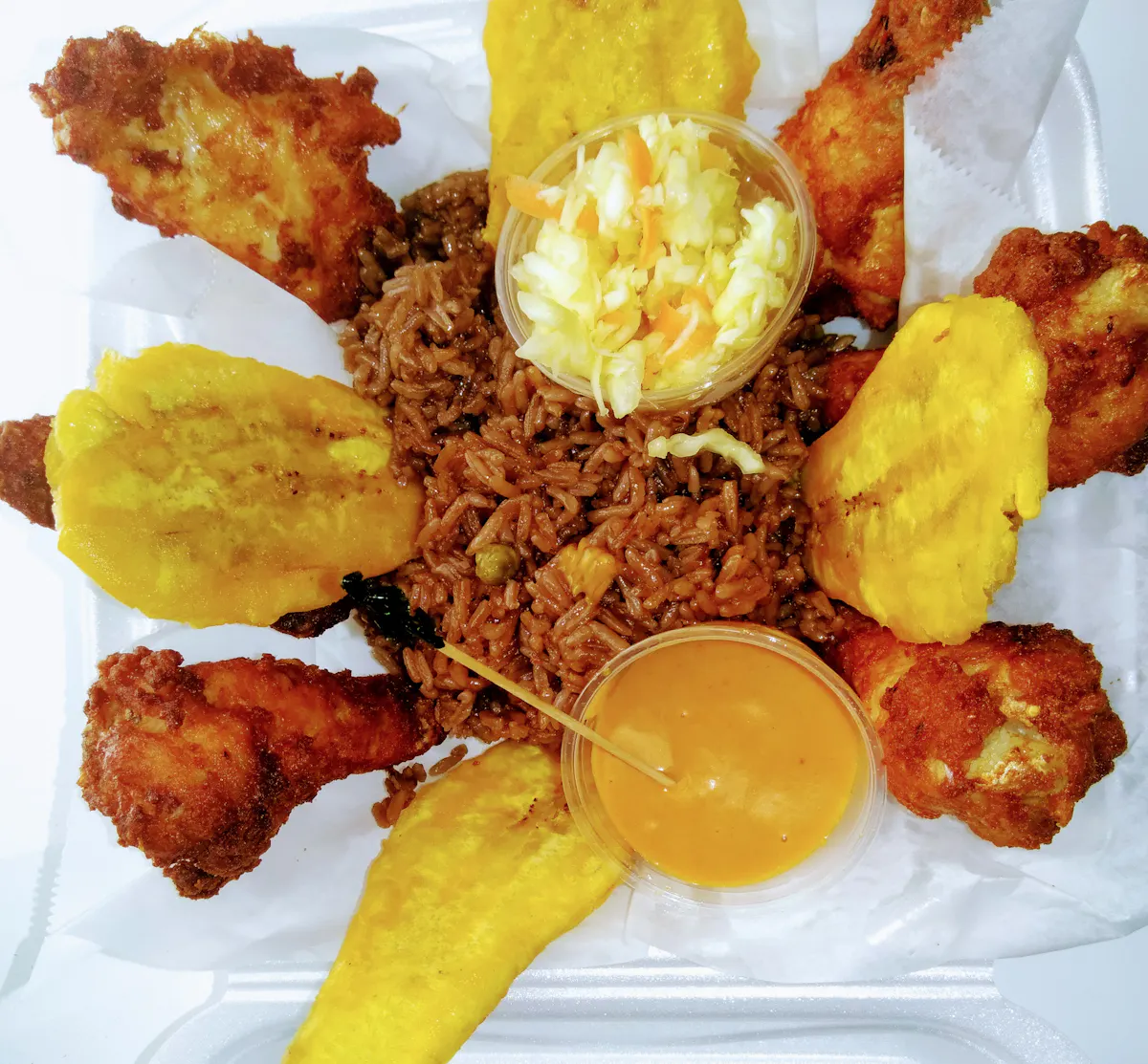 a plate of food