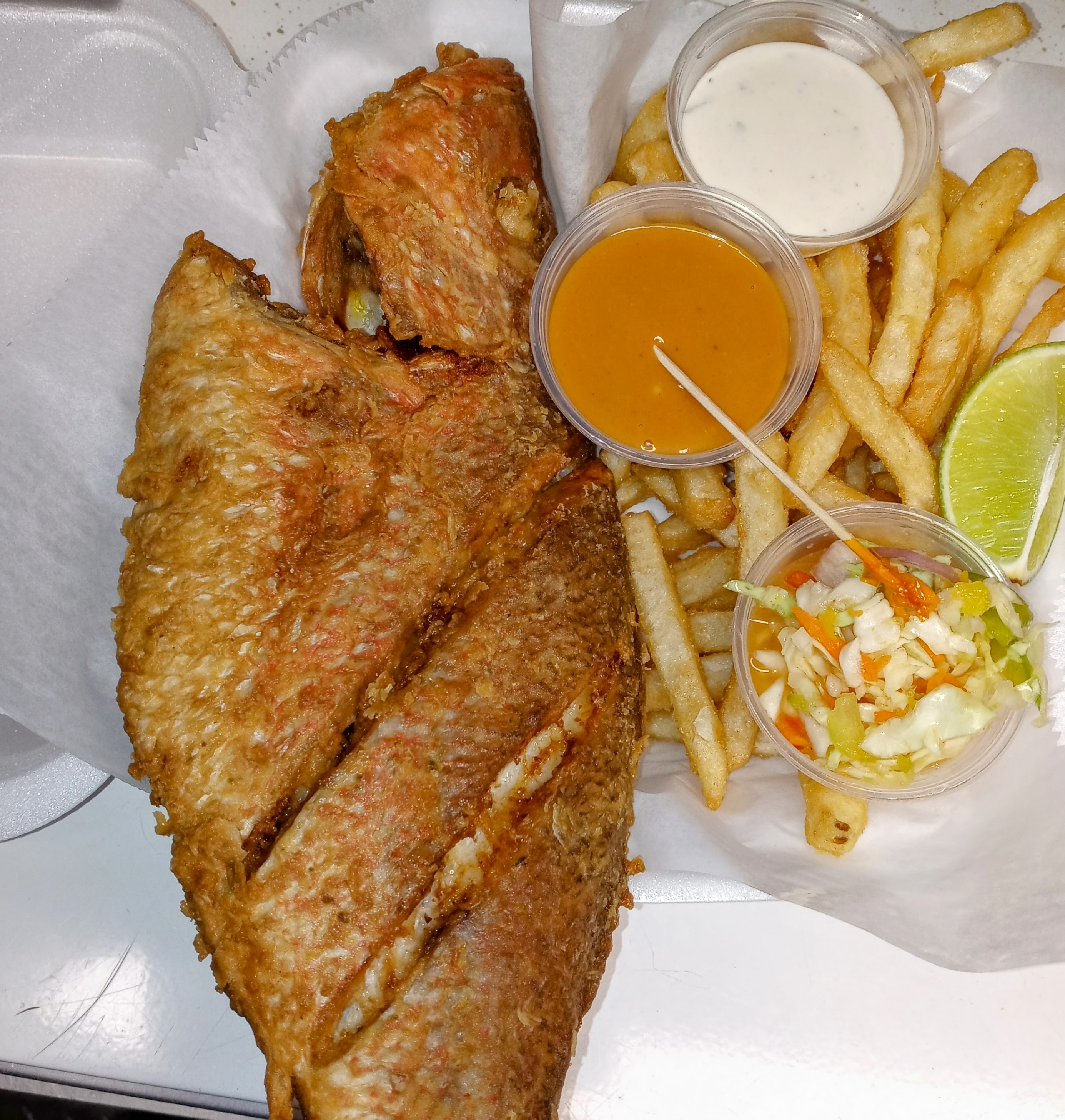 SNAPPER AND FRIES