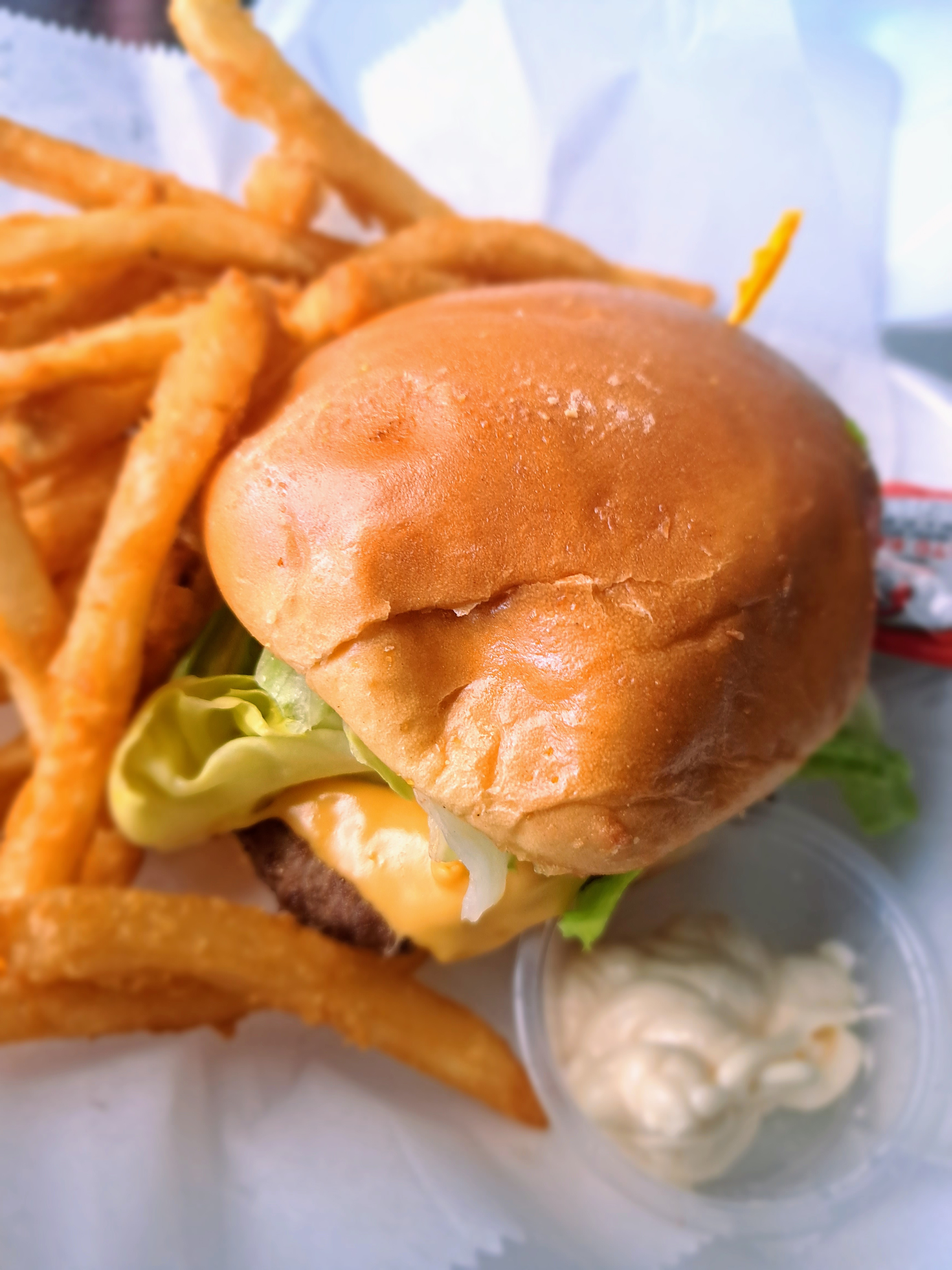 CLASSIC CHEESE BURGERS AND FRIES