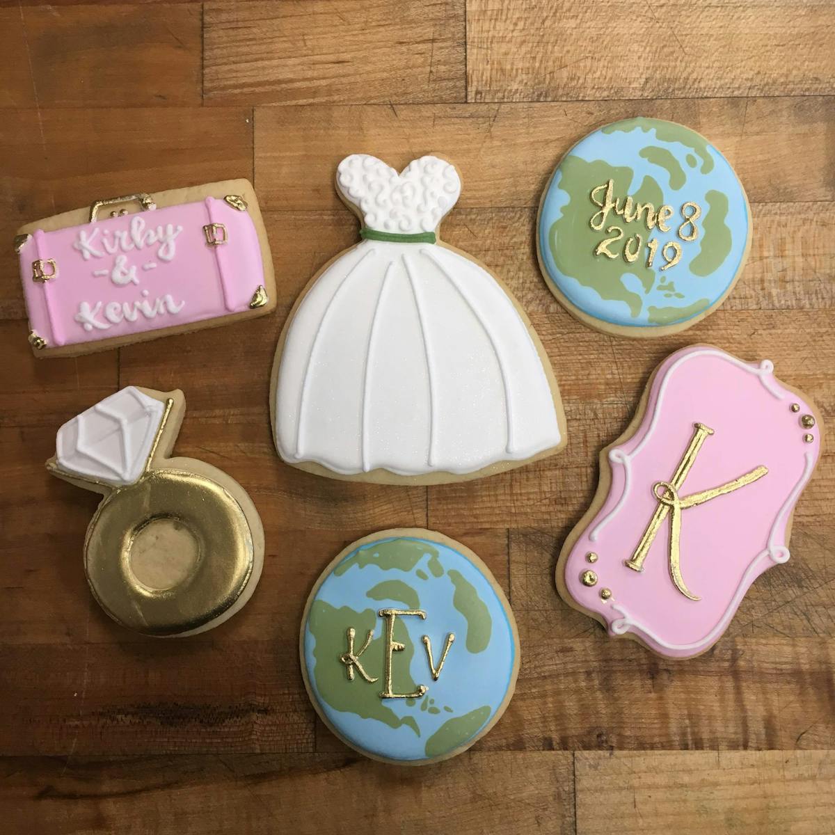 wedding themed cookies