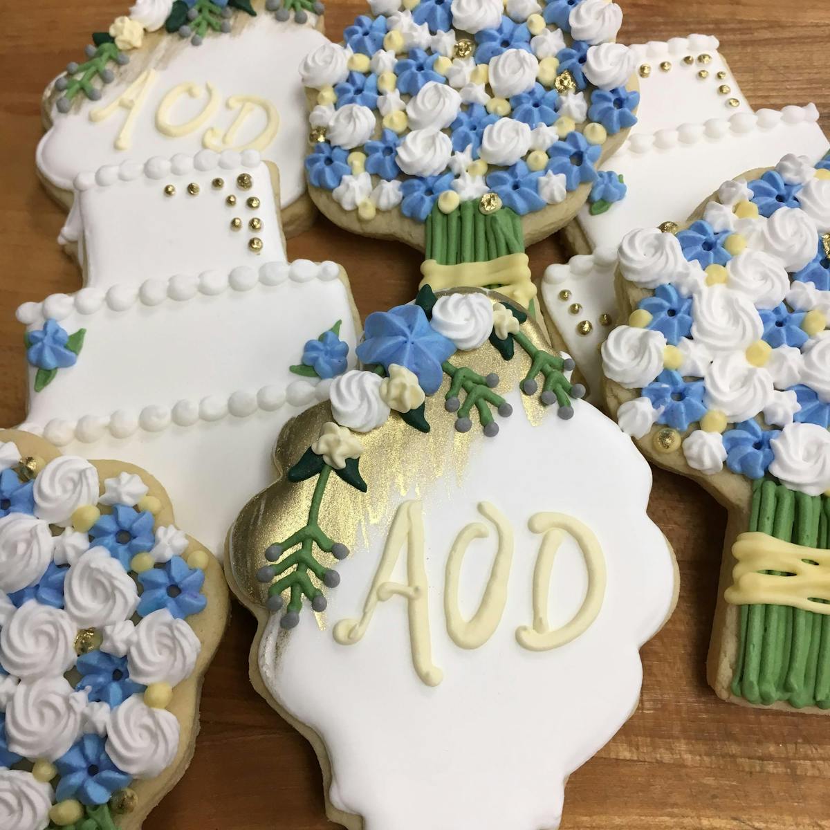 wedding themed cookies