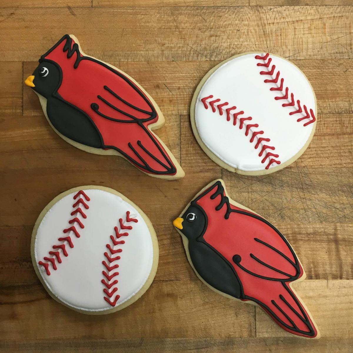 baseball themed cookies