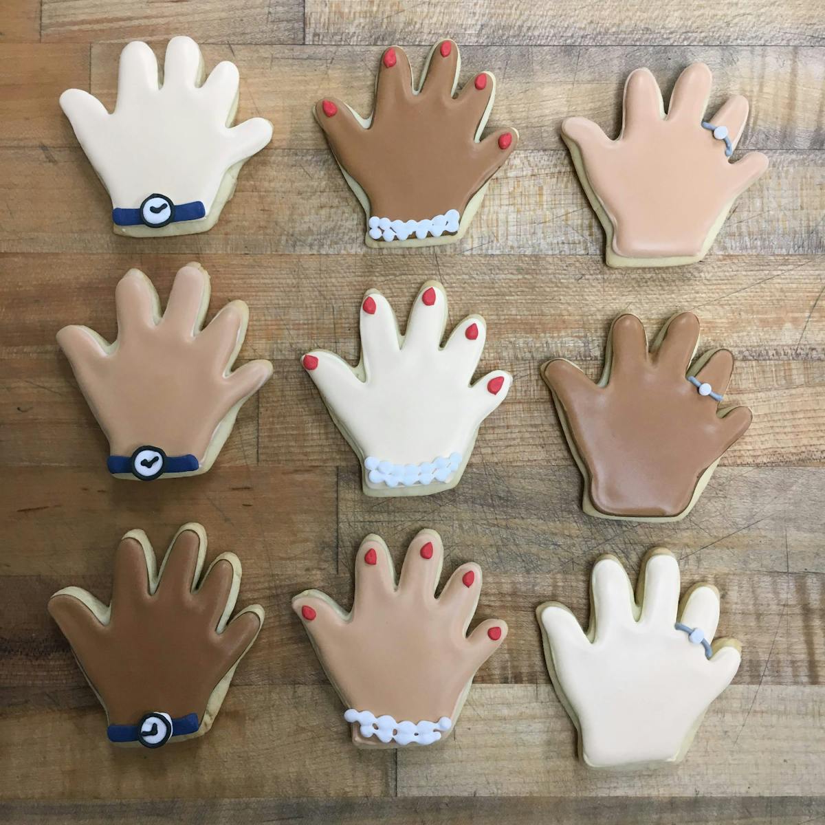 hand shaped cookies