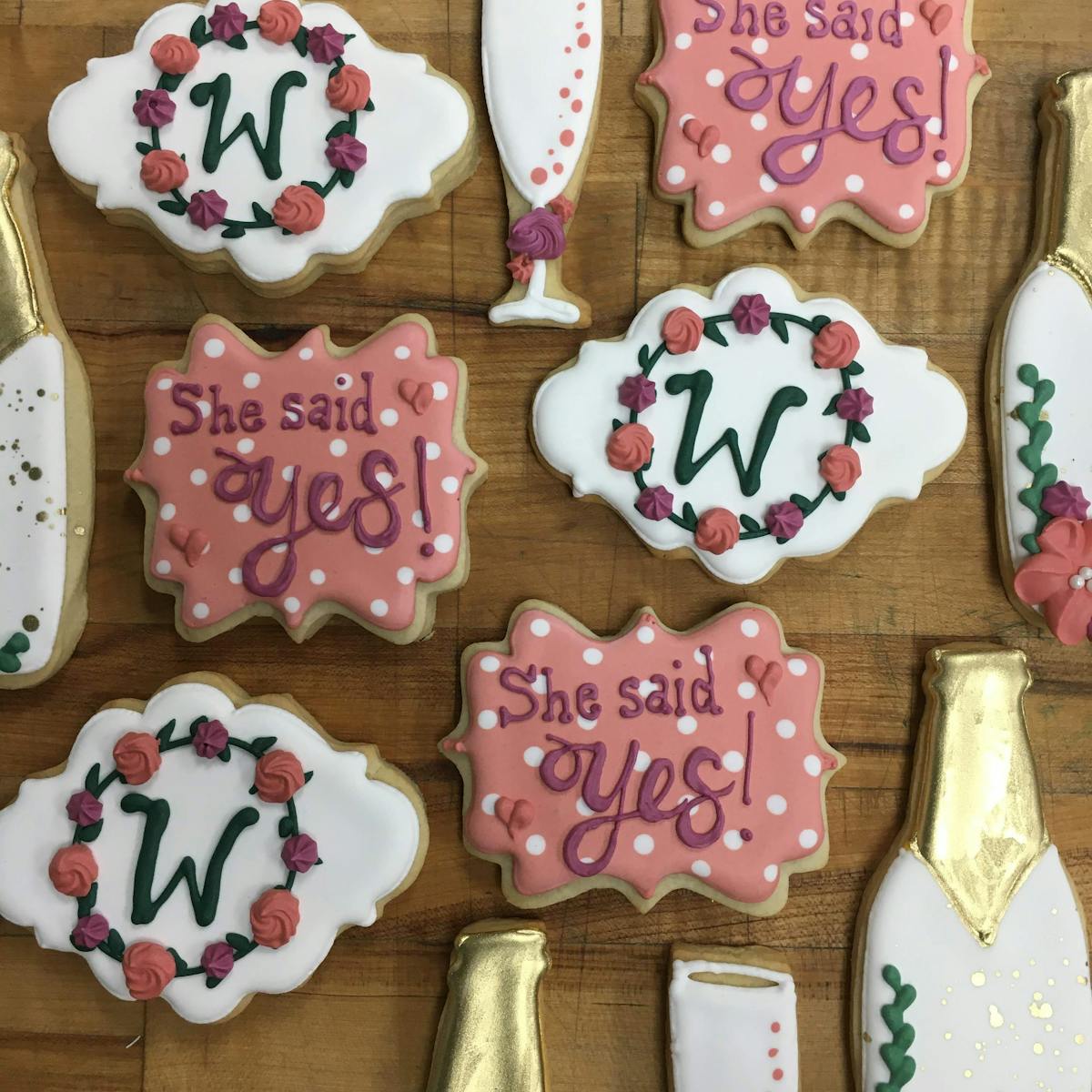 decorated cookies bridal/wedding
