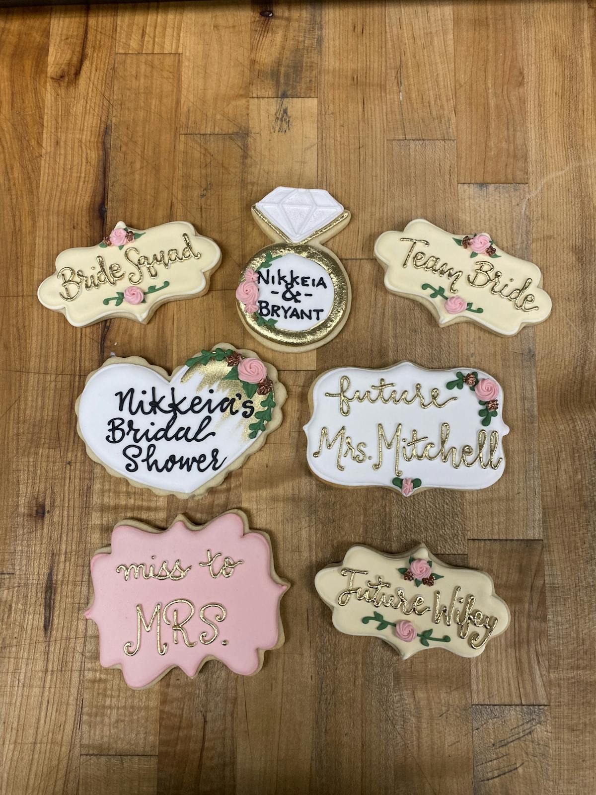 decorated cookies bridal