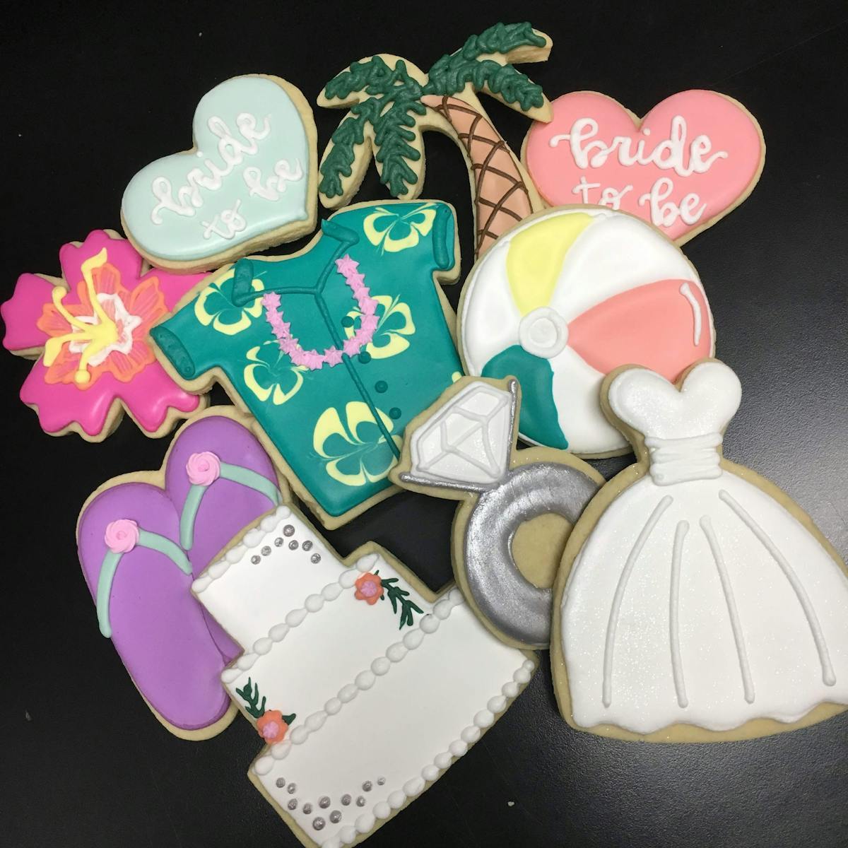wedding themed cookies