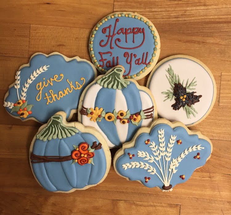 fall themed cookies