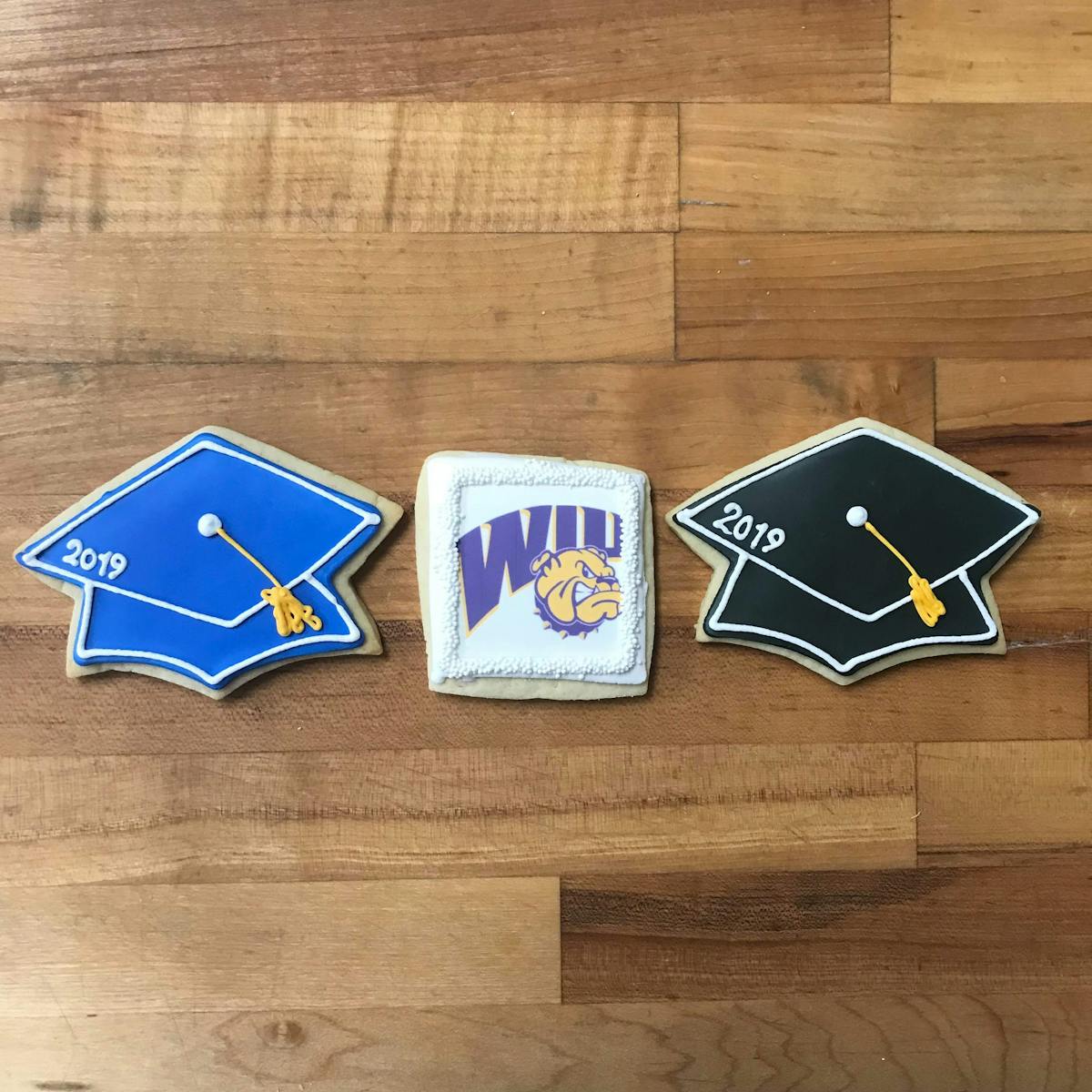 graduation themed cookies