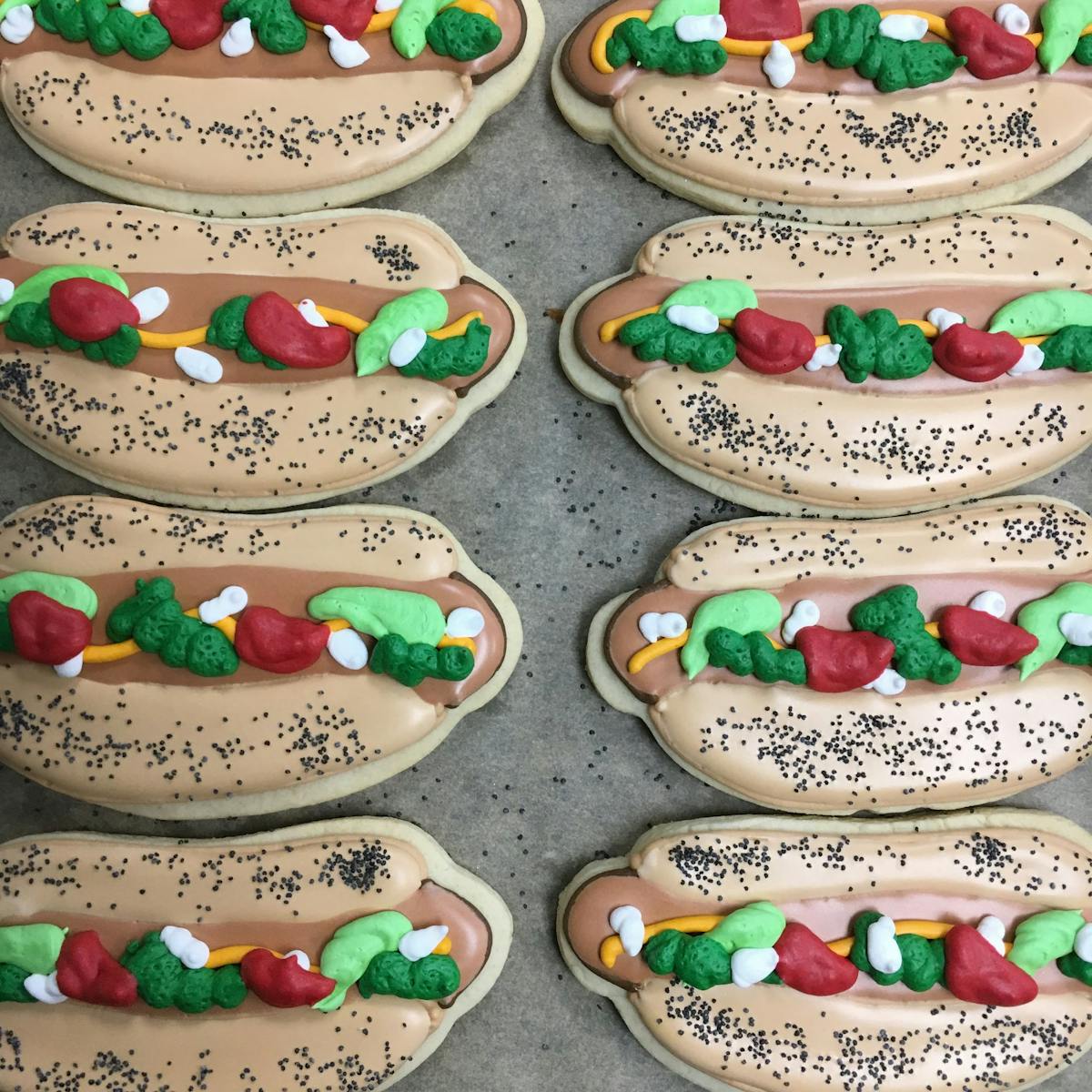 hot dog shaped cookies