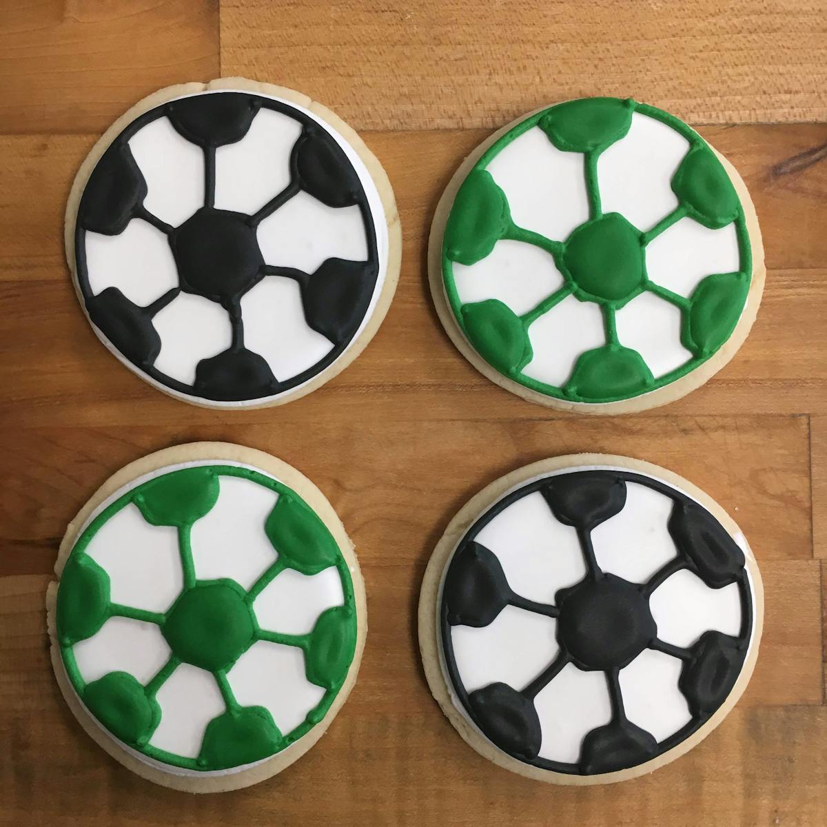soccer themed cookies
