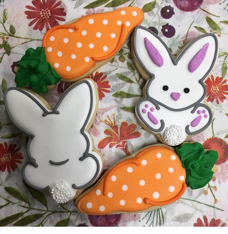 easter themed cookies