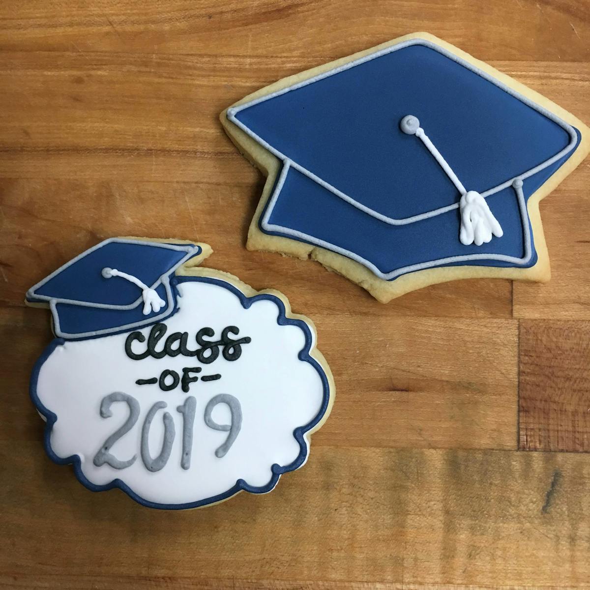graduation themed cookies