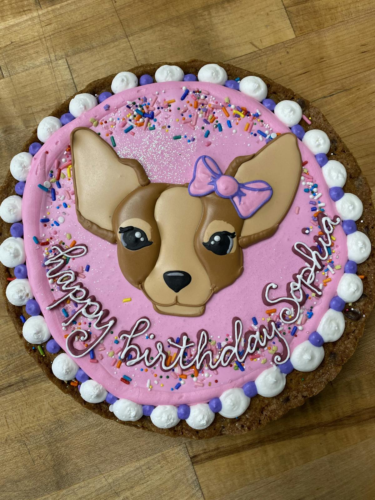 a birthday cake sitting on top of a table