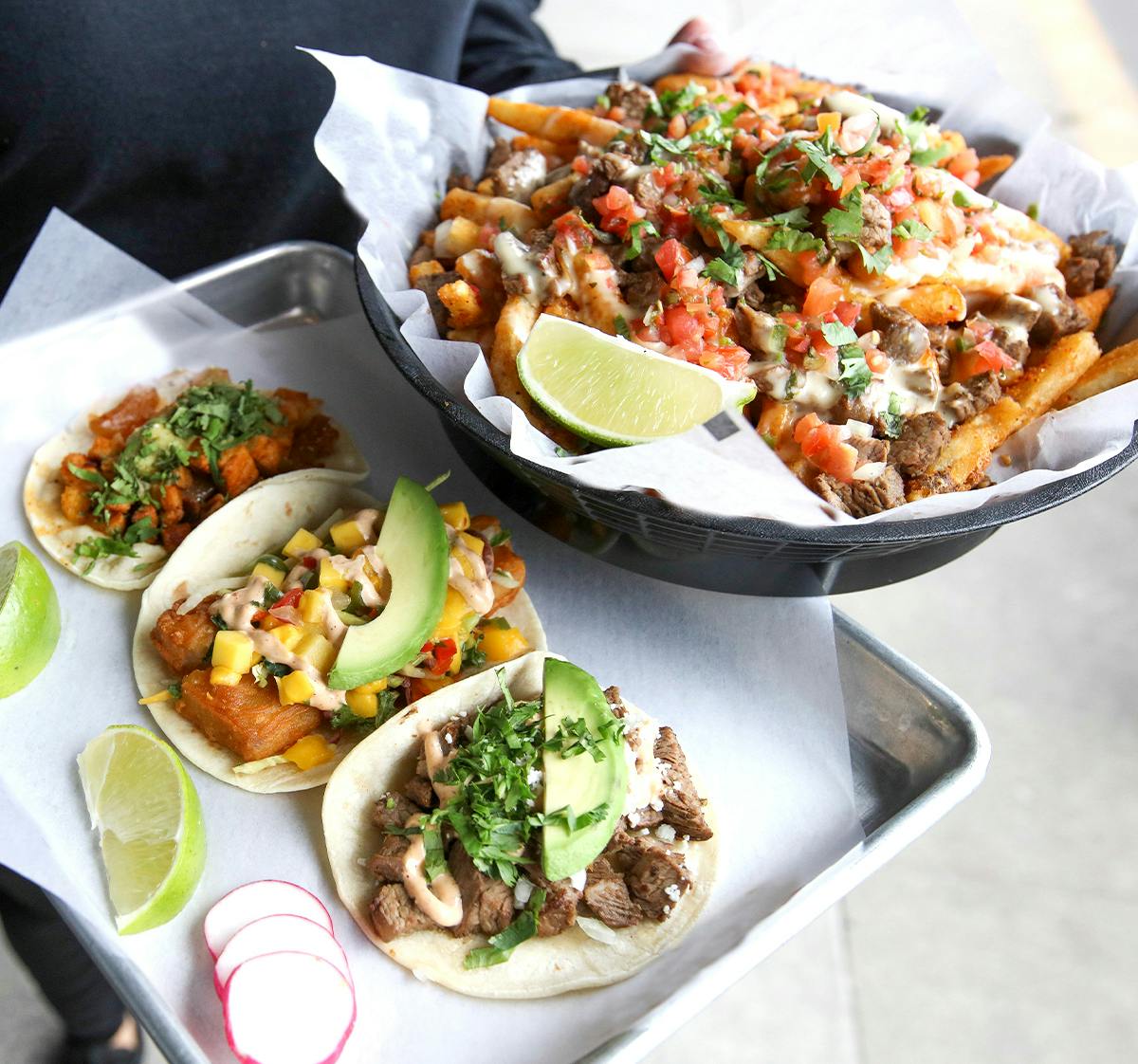 a bunch of food on a plate