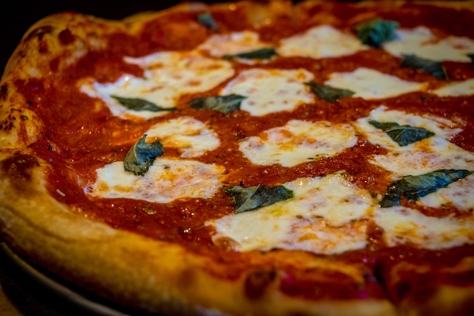 a close up of a pizza