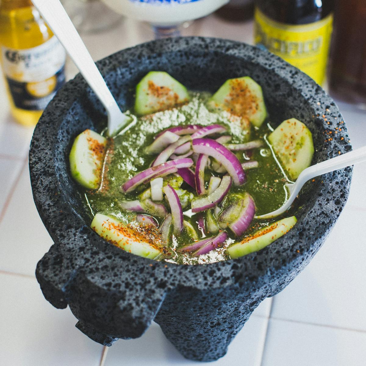 a close up of a bowl of food