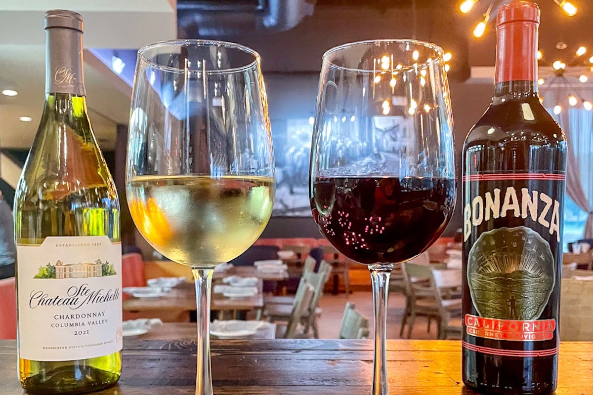 a bottle of wine on a table