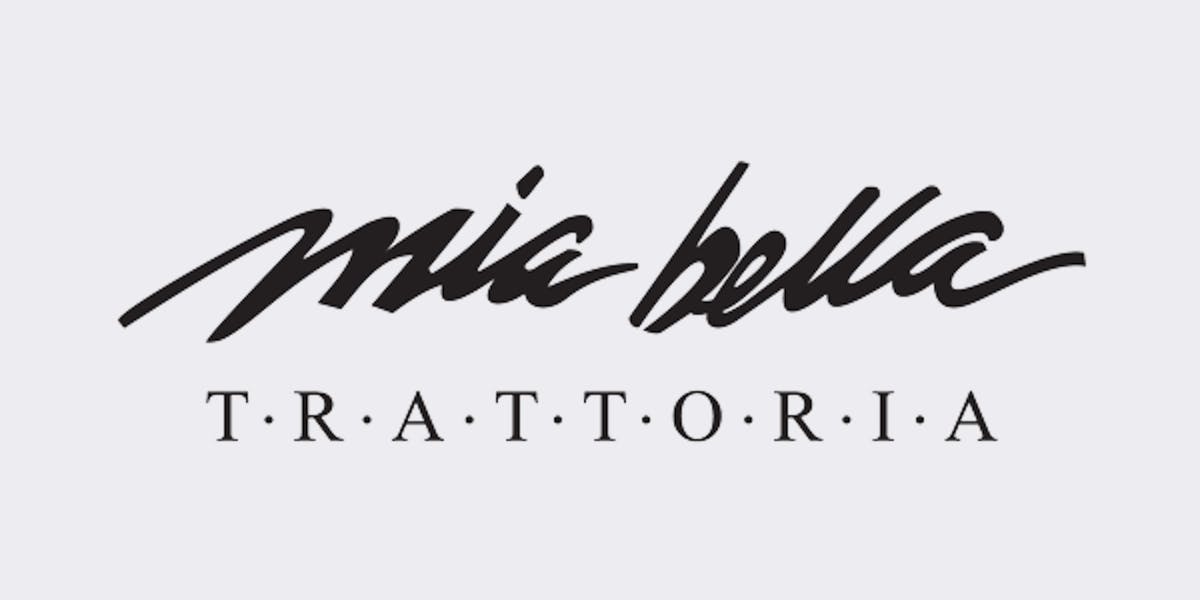 Mia Bella Trattoria restaurant logo - View nutrition facts, calories, and macros for menu items at 3773 Richmond Ave Ste 1A Houston, TX 77046