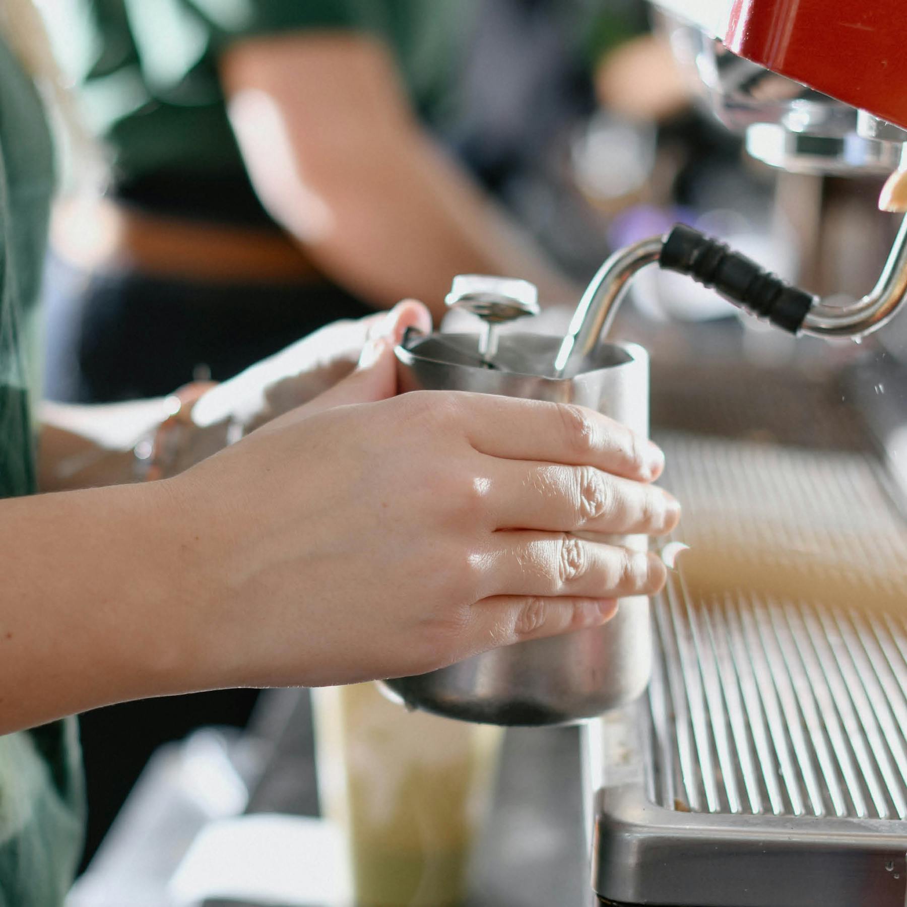 Coffee made with fair-trade organic beans at Aldo's Cafe on the University of Wisconsin Madison