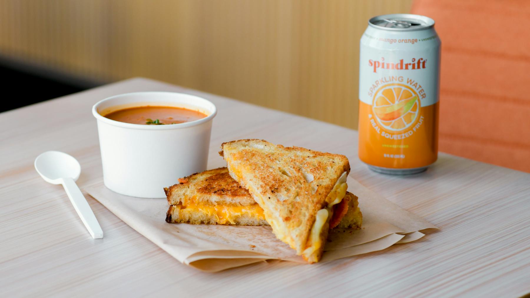 Grilled cheese and soup at Aldo's Cafe