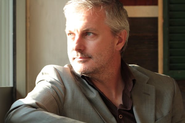 a man looking at the camera