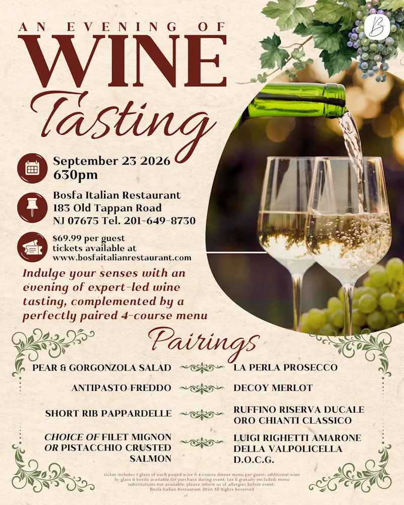 bosfa wine tasting event