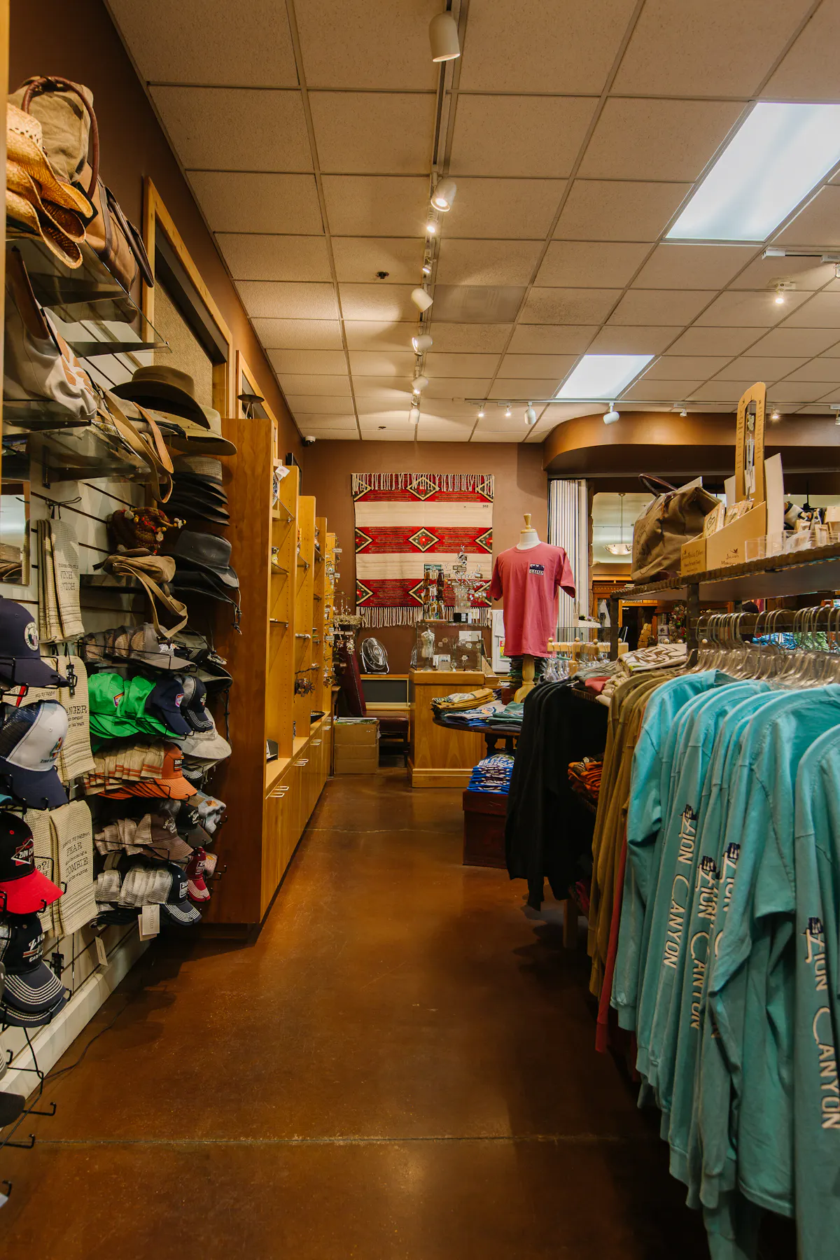 a store filled with clothes