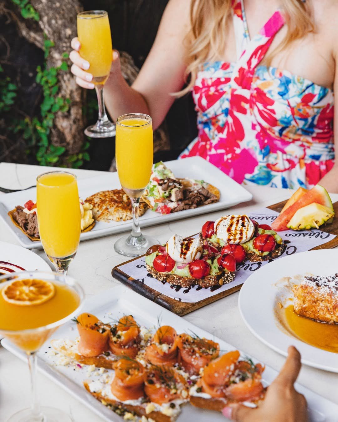 glasses filled with juice