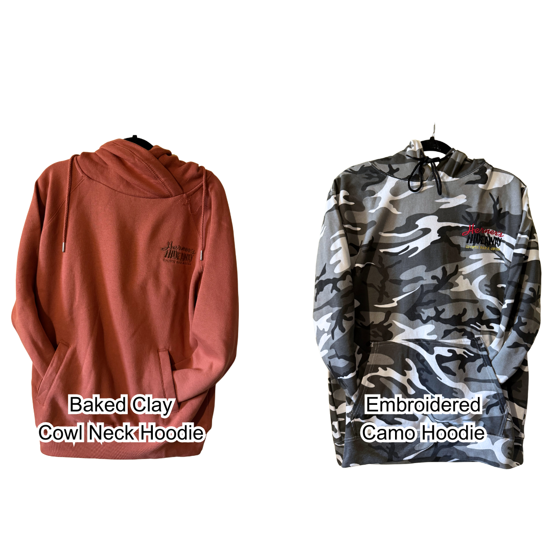 Baked Clay & Camo Hoodies