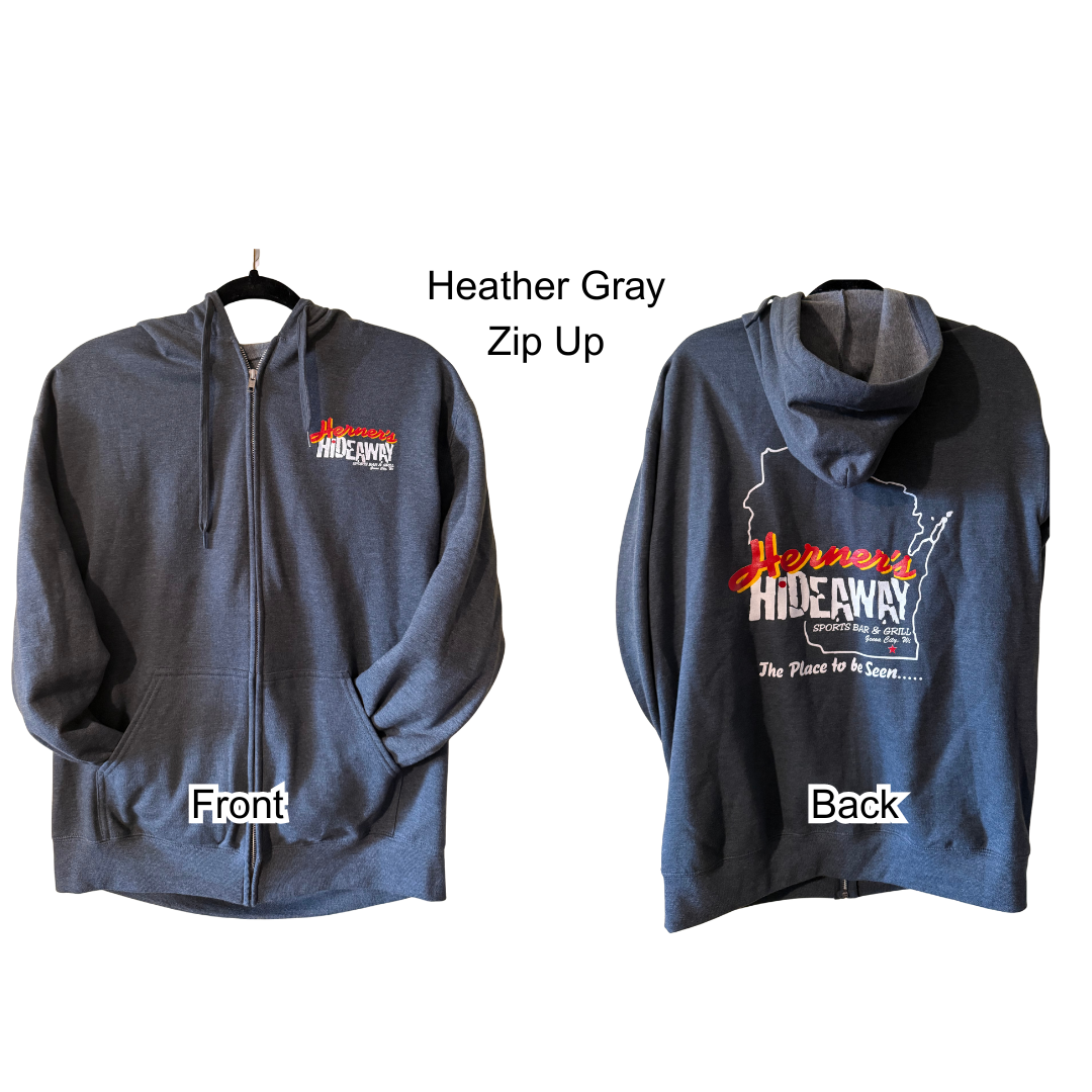 Heather Gray Zip Up