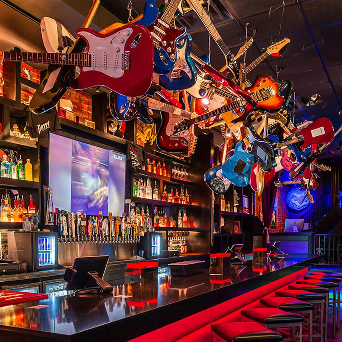 roxxy guitar chandelier