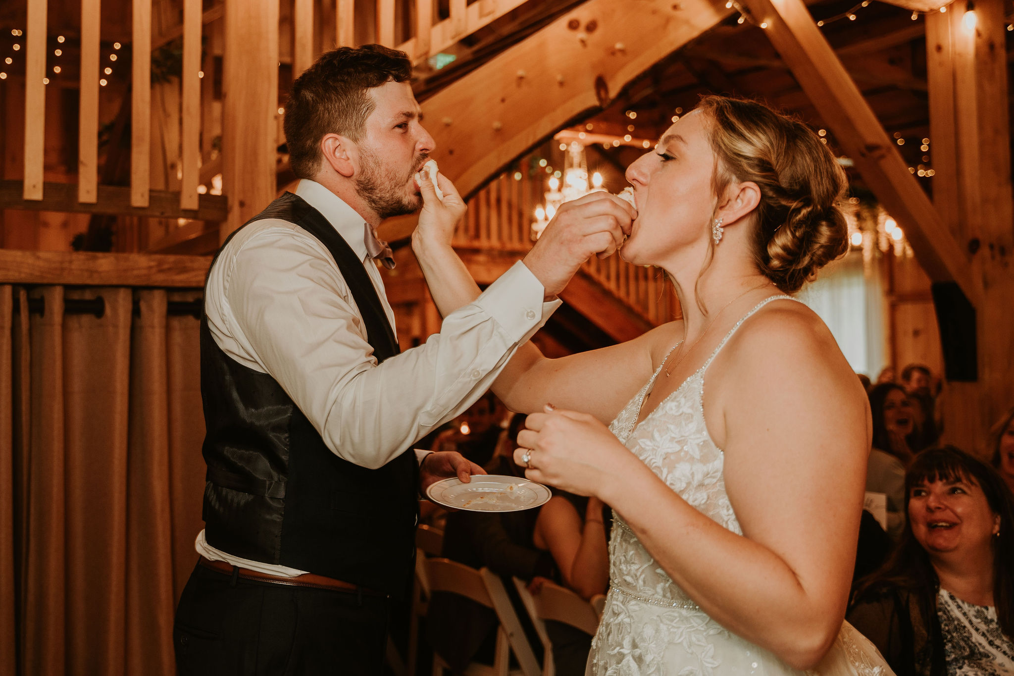 a man and a woman taking a selfie