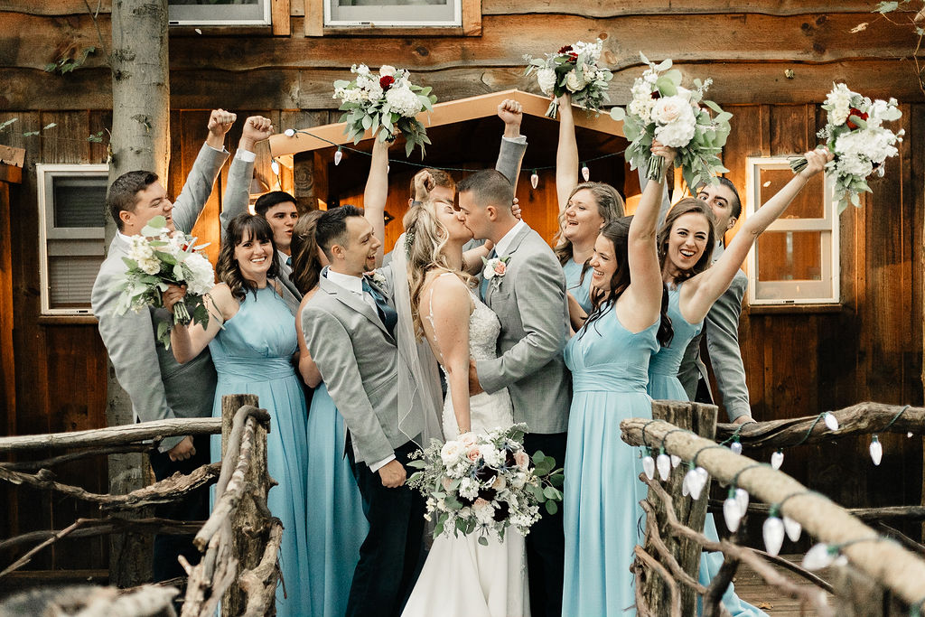 a group of people posing for a picture