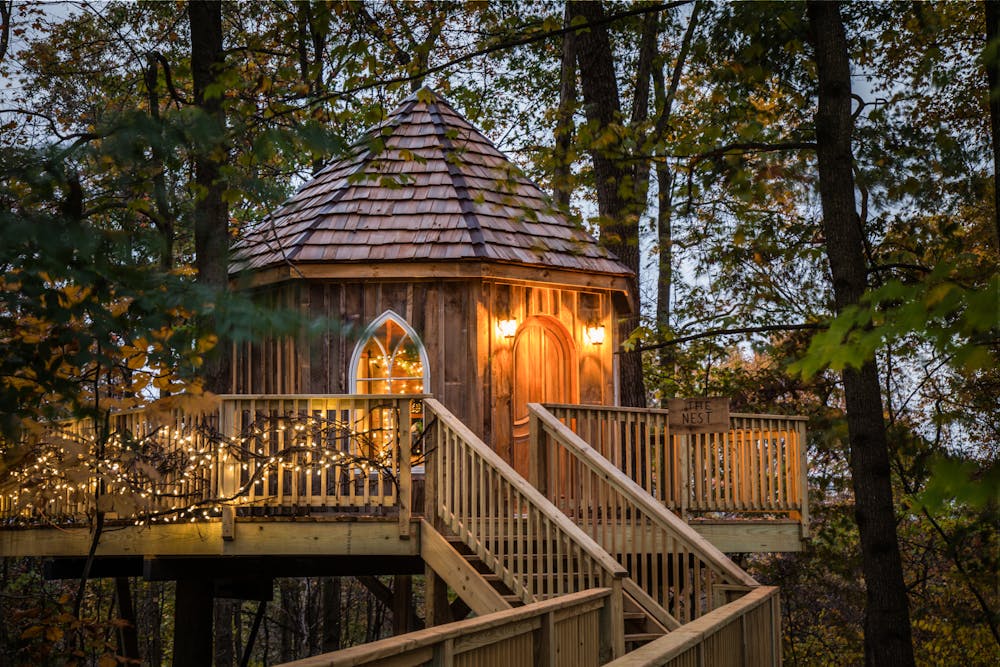 The Nest Treehouse | The Mohicans Treehouse Resort and Wedding Venue in  Glenmont, OH