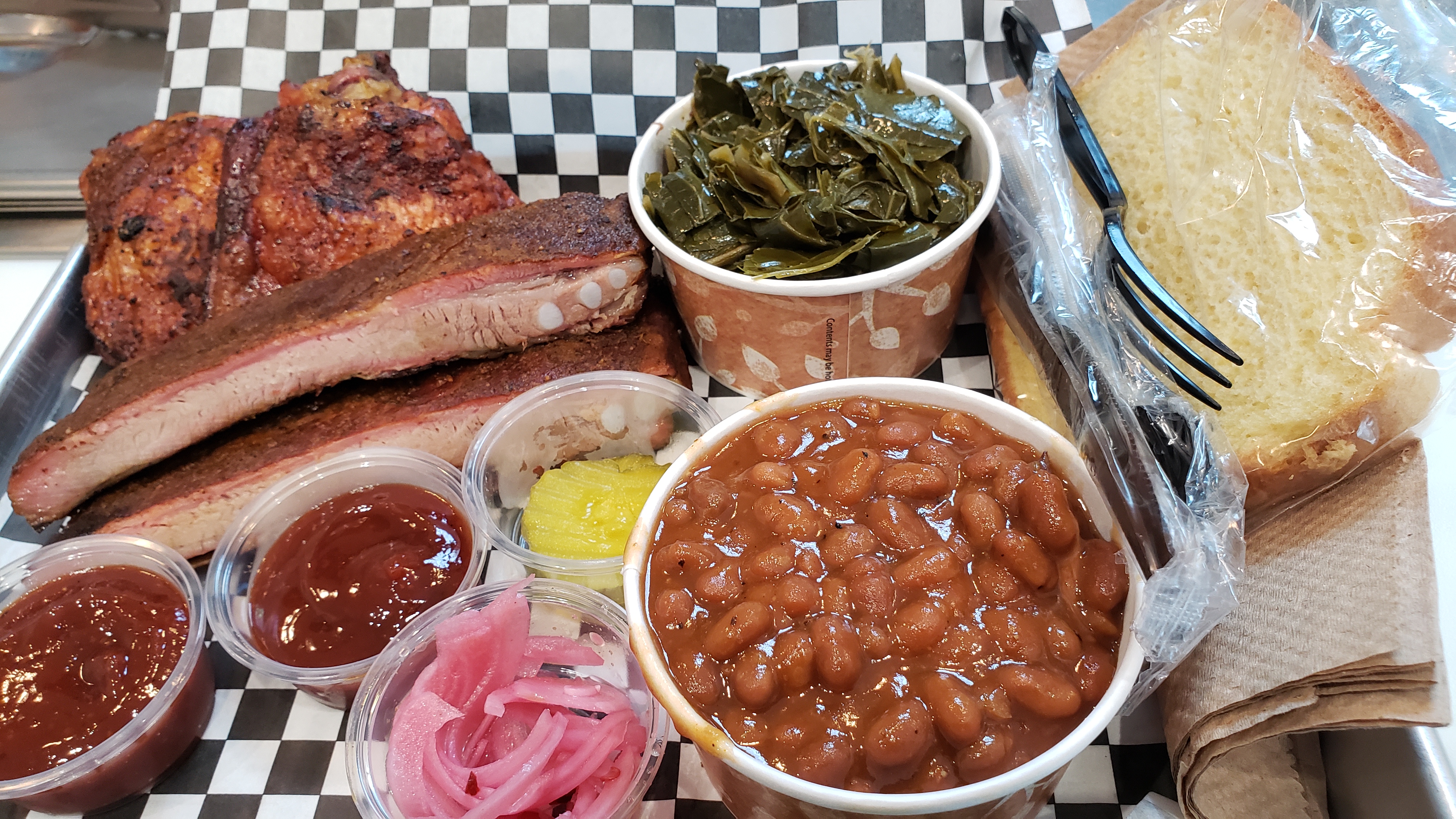 a bowl of food on a table