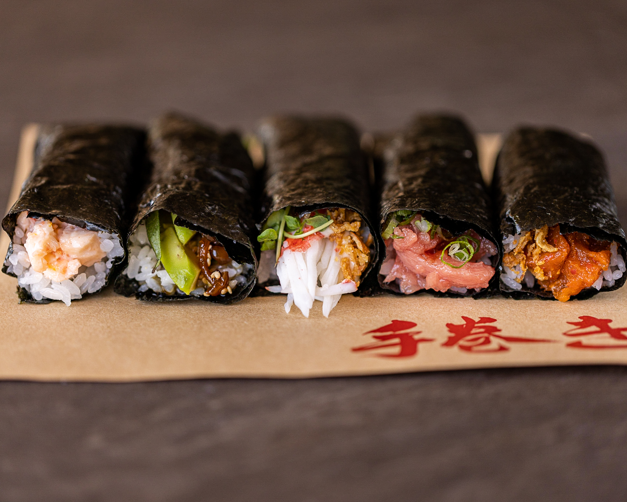 sushi handrolls
