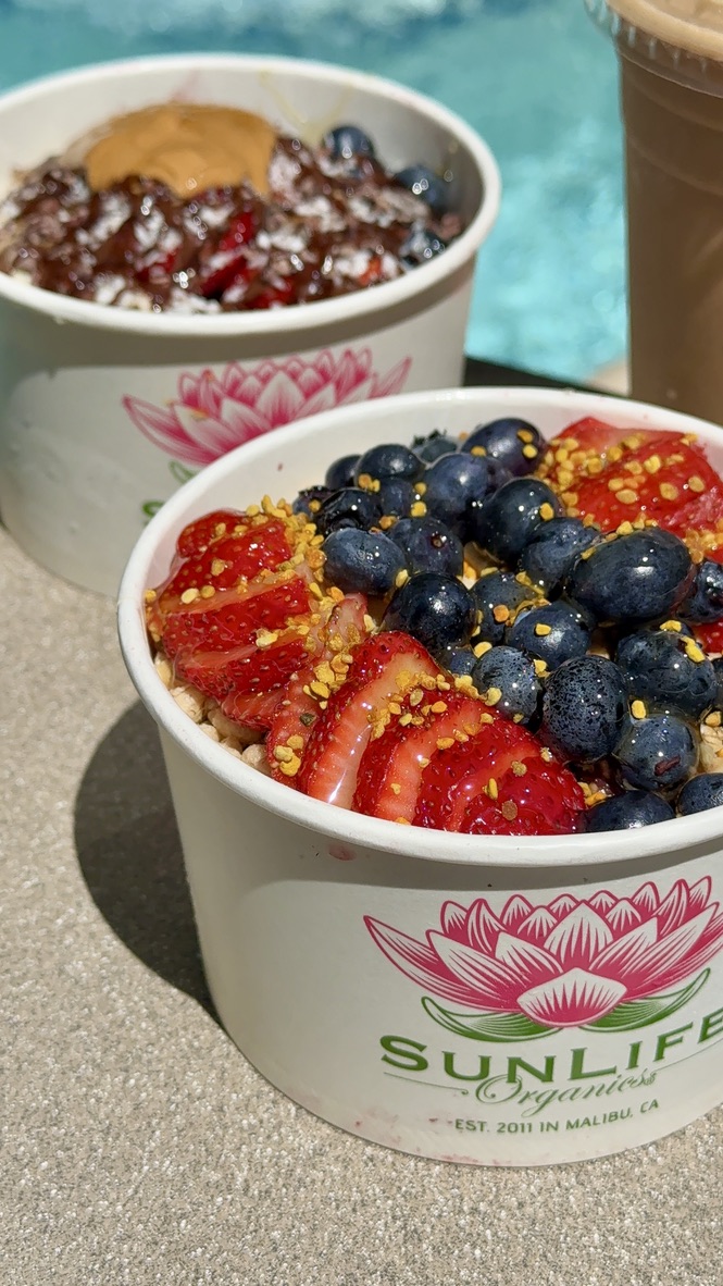 Poolside Food at Proper Eats Food Hall in Aria