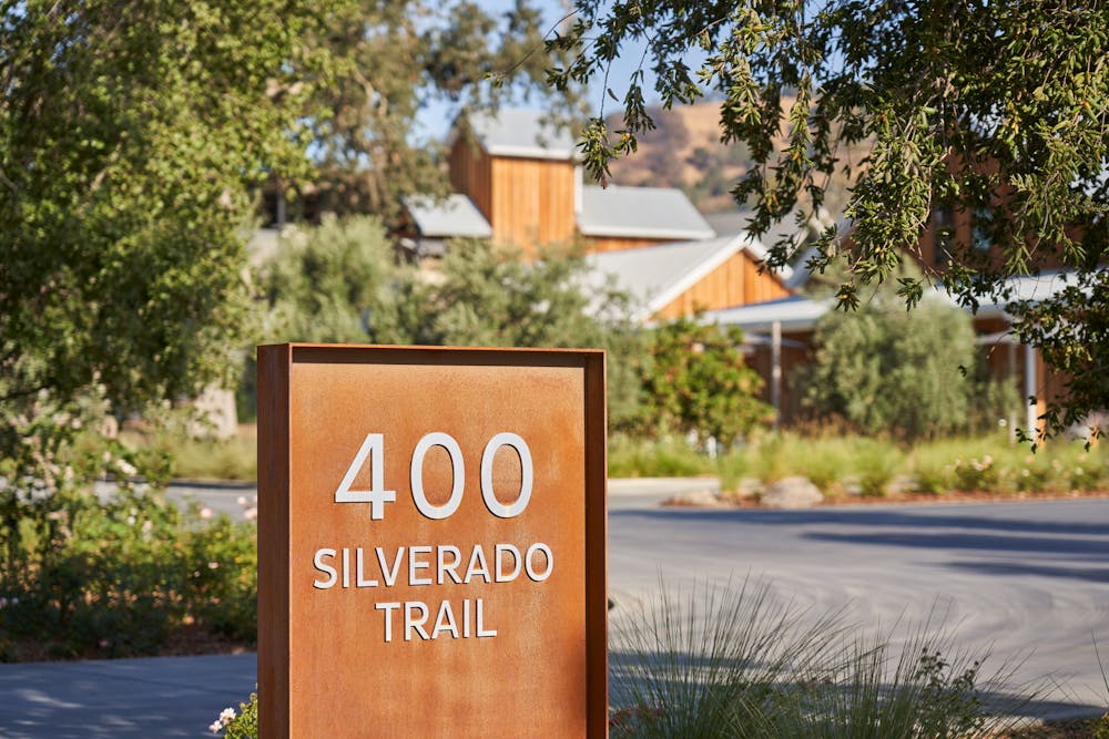 a sign on the side of a road