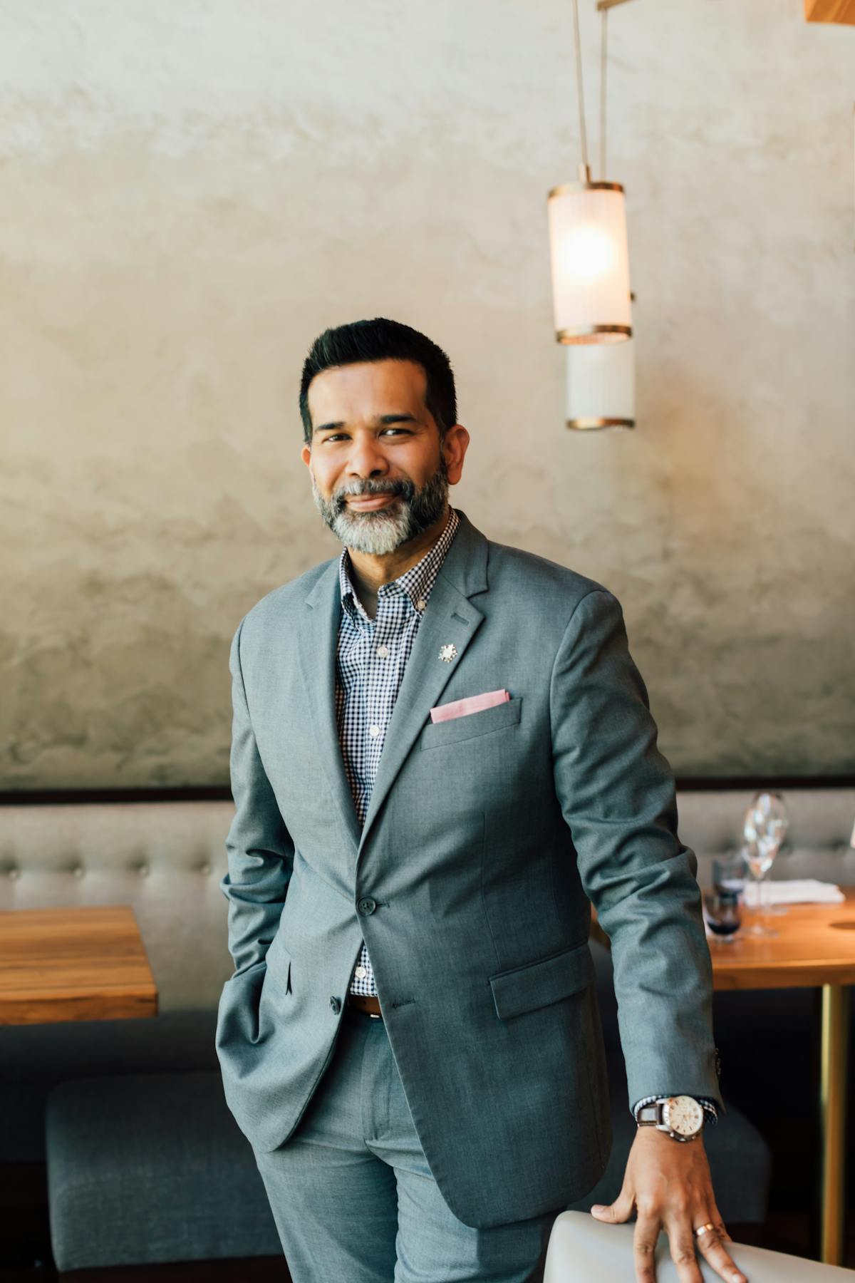 a man wearing a suit and tie